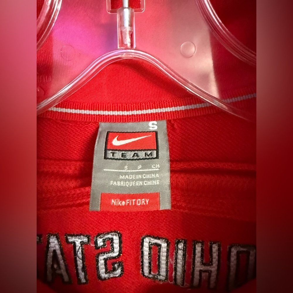 Vintage Nike Jacket Mens The Ohio State University Red Full Zip Small S - Picture 2 of 4